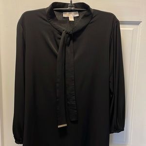 Michael Kors 3/4 Sleeve Top with Tie, SIze L